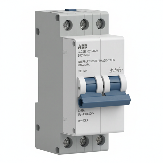 ABB 2CCS883001R0631 INTERRUPTORES TERMOMAGNETICOS MINIATURA RIEL DIN