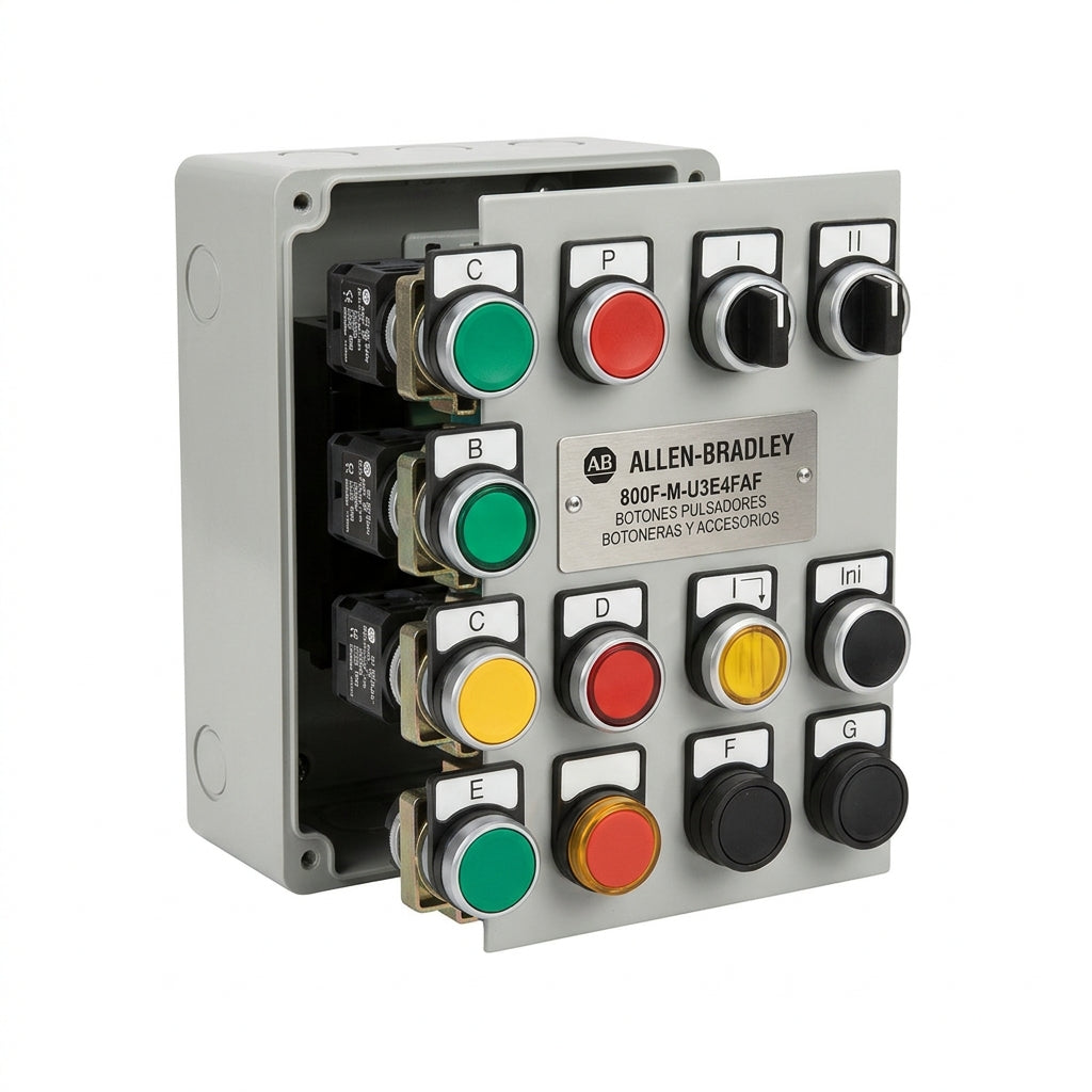ALLEN-BRADLEY 800F-M-U3E4FAF BOTONES PULSADORES BOTONERAS Y ACCESORIOS