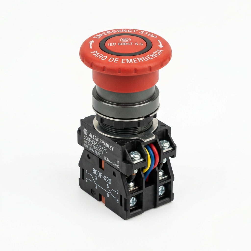 ALLEN-BRADLEY 800F-DF508X20 BOTONES PULSADORES BOTONERAS Y ACCESORIOS