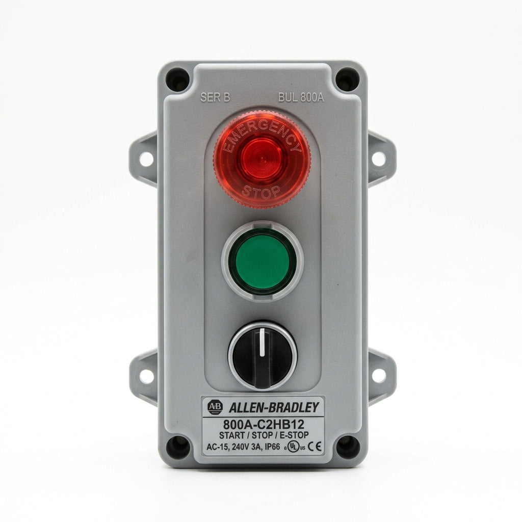 ALLEN-BRADLEY 800A-C2HB12 BOTONES PULSADORES BOTONERAS Y ACCESORIOS