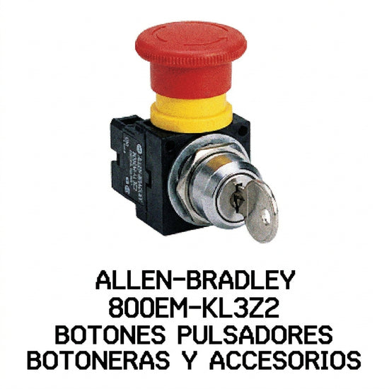 ALLEN-BRADLEY 800EM-KL3Z2 BOTONES PULSADORES BOTONERAS Y ACCESORIOS