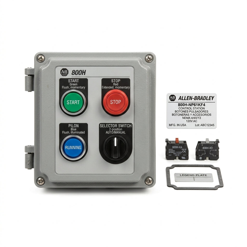 ALLEN-BRADLEY 800H-NP61KF4 BOTONES PULSADORES BOTONERAS Y ACCESORIOS