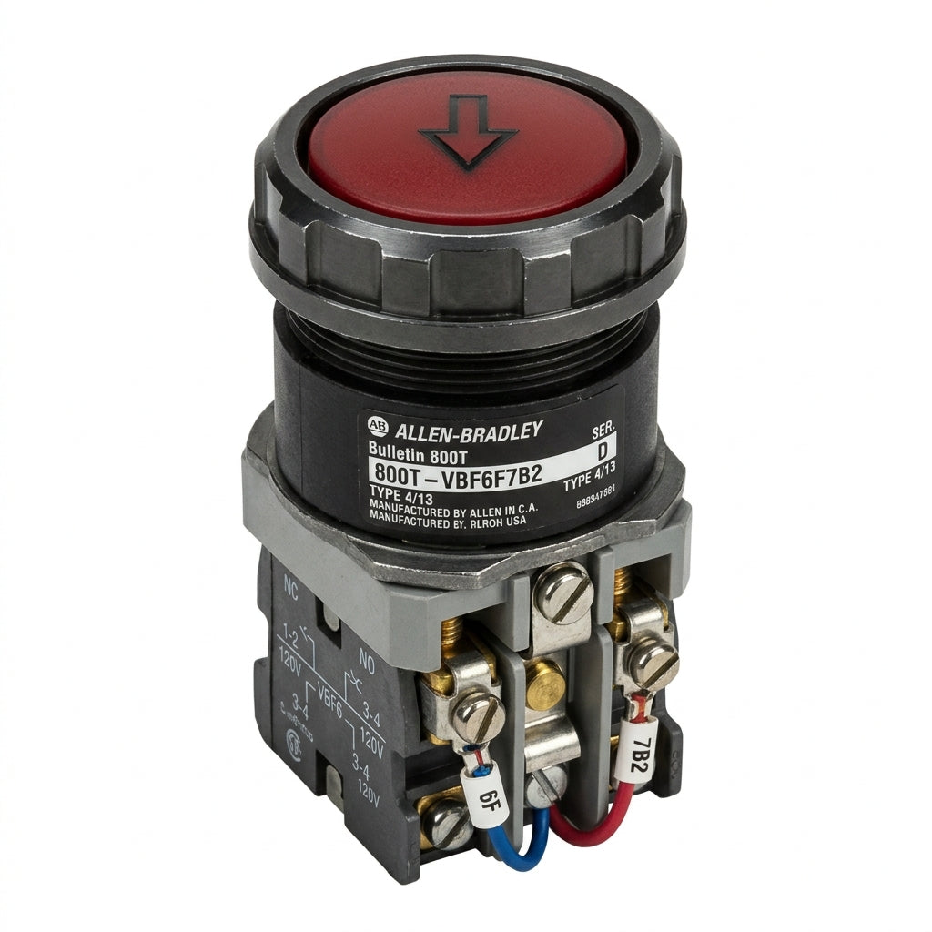 ALLEN-BRADLEY 800T-VBF6F7B2 BOTONES PULSADORES BOTONERAS Y ACCESORIOS