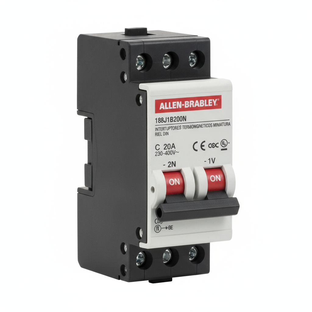 ALLEN-BRADLEY 188J1B200N INTERRUPTORES TERMOMAGNETICOS MINIATURA RIEL DIN
