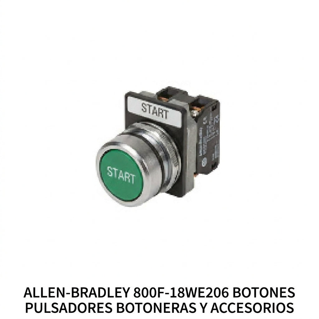 ALLEN-BRADLEY 800F-18WE206 BOTONES PULSADORES BOTONERAS Y ACCESORIOS