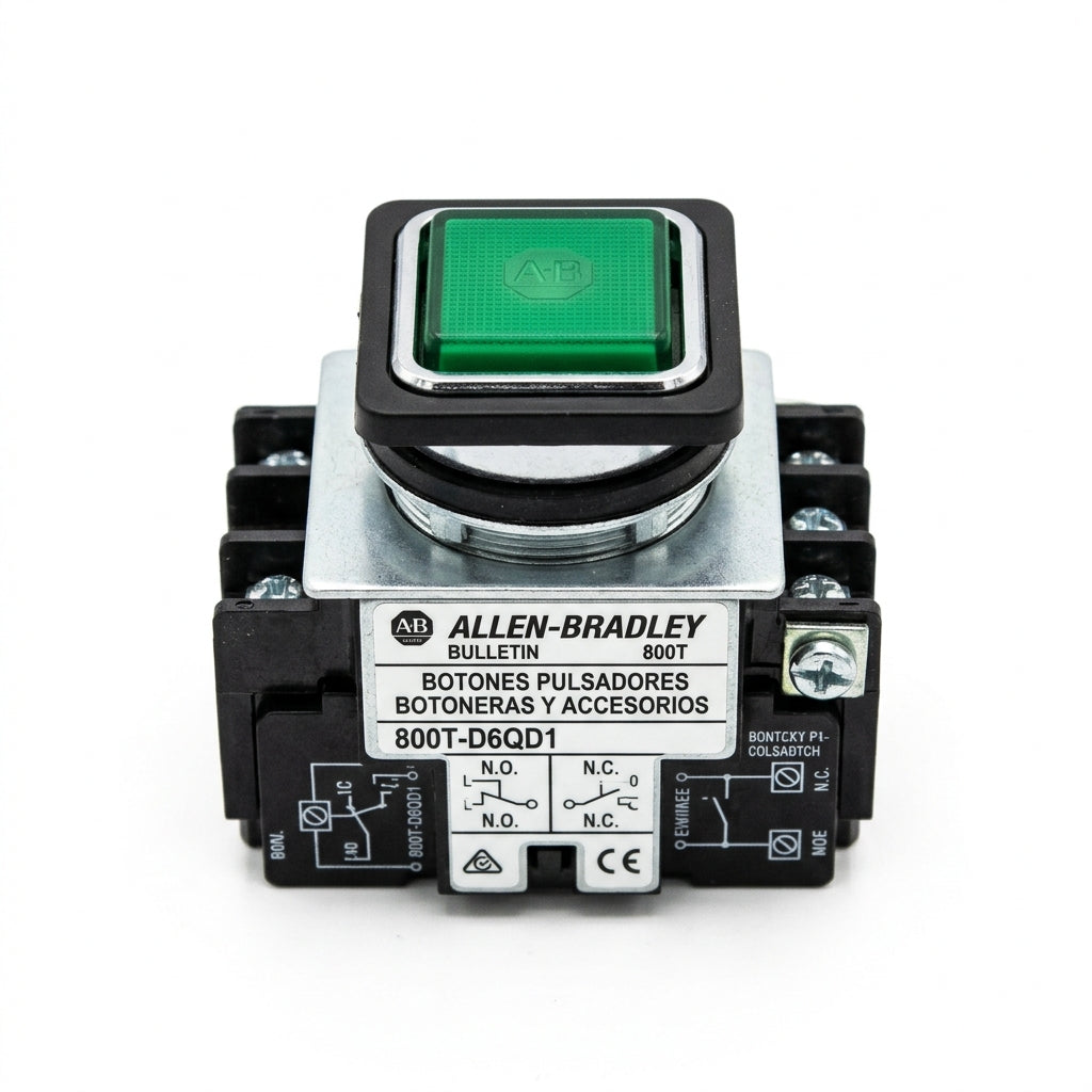 ALLEN-BRADLEY 800T-D6QD1 BOTONES PULSADORES BOTONERAS Y ACCESORIOS