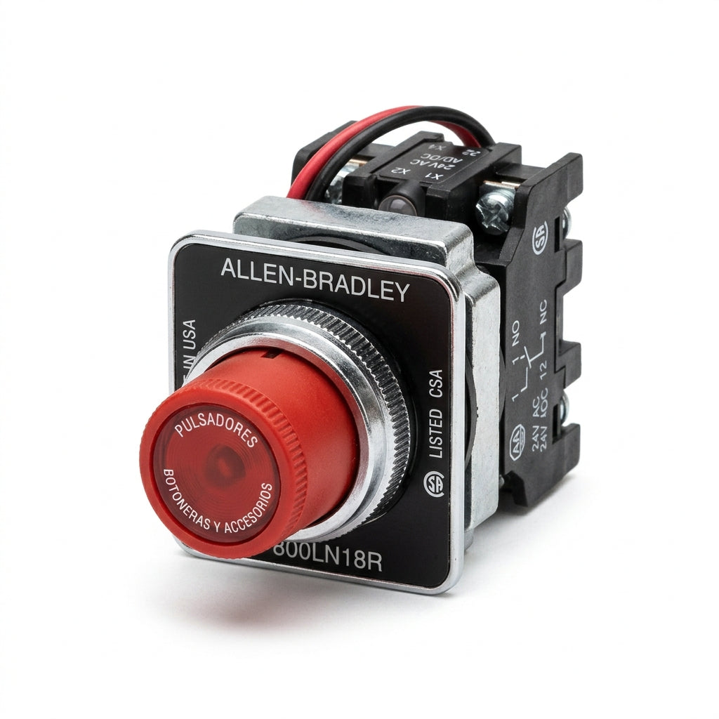 ALLEN-BRADLEY 800LN18R BOTONES PULSADORES BOTONERAS Y ACCESORIOS