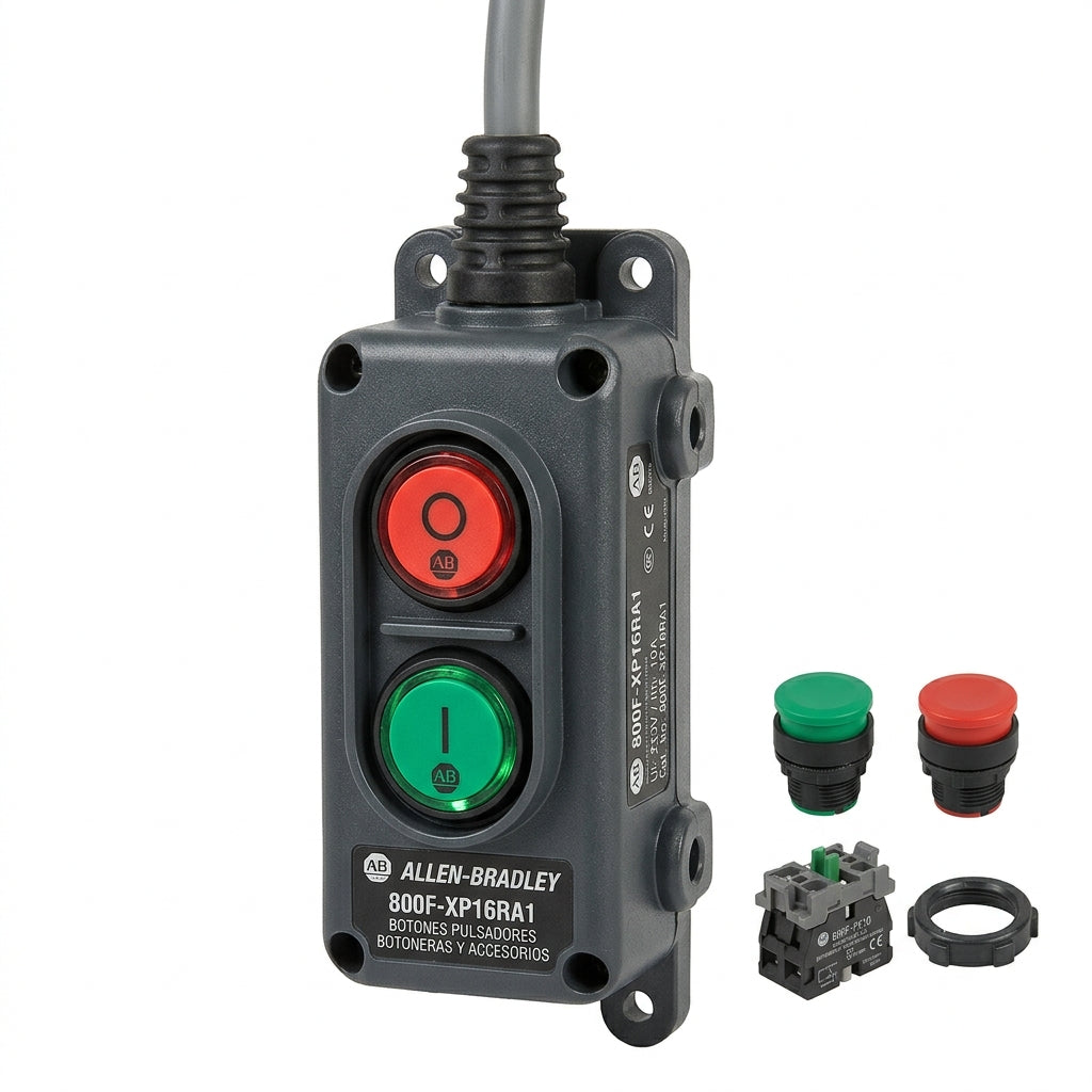 ALLEN-BRADLEY 800F-XP16RA1 BOTONES PULSADORES BOTONERAS Y ACCESORIOS