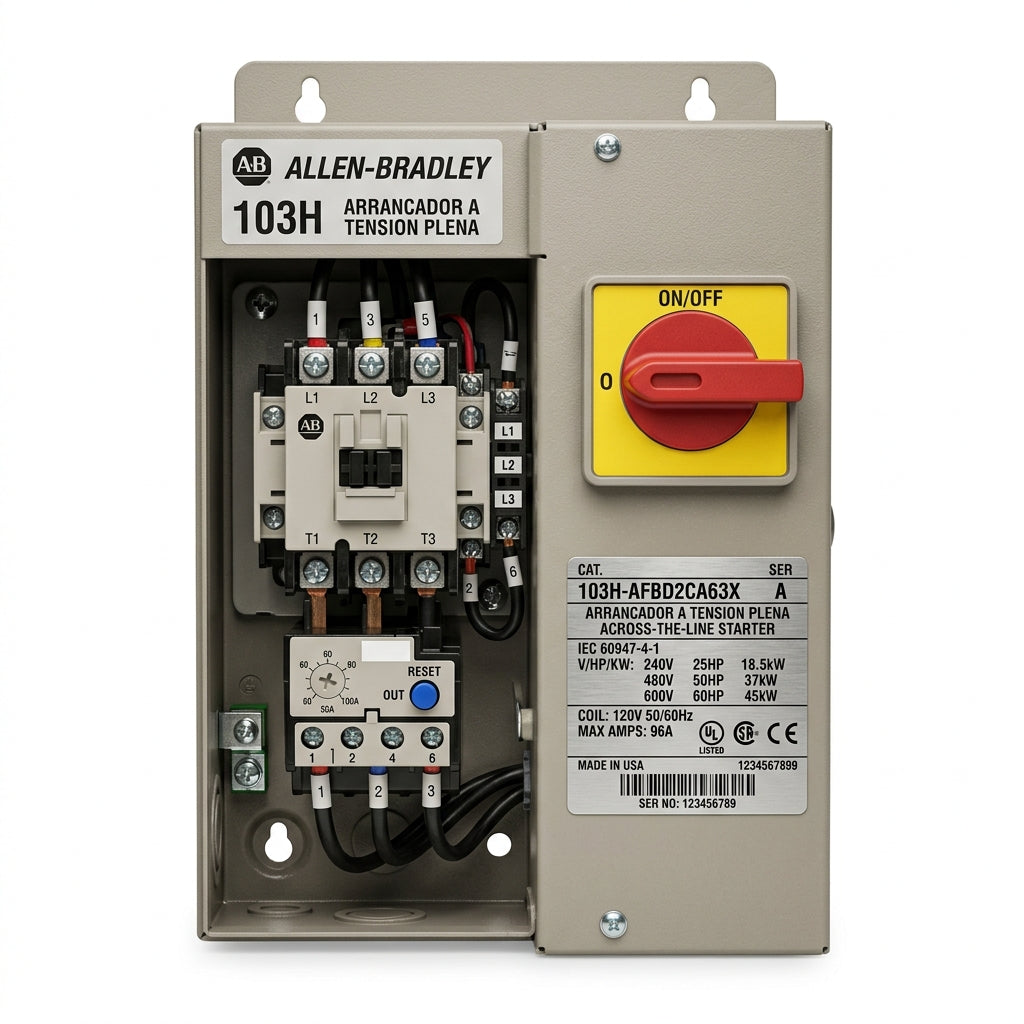 ALLEN-BRADLEY 103H-AFBD2CA63X ARRANCADORES A TENSION PLENA