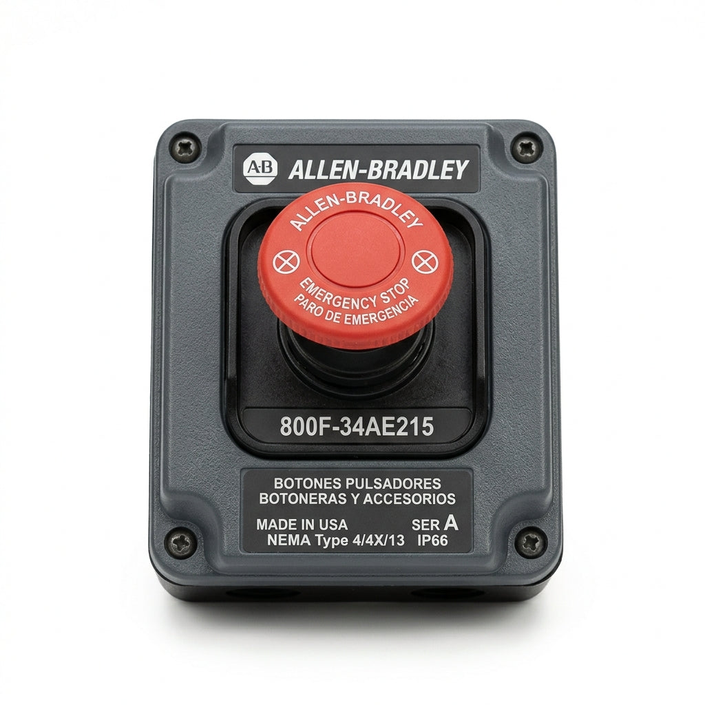 ALLEN-BRADLEY 800F-34AE215 BOTONES PULSADORES BOTONERAS Y ACCESORIOS