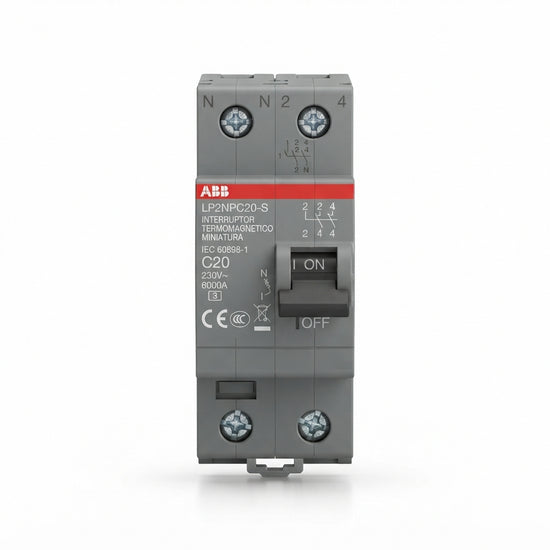 ABB LP2NPC20-S INTERRUPTORES TERMOMAGNETICOS MINIATURA RIEL DIN