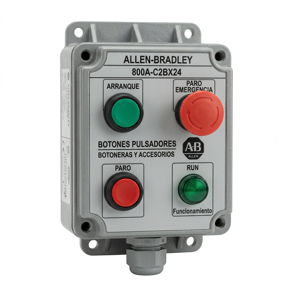 ALLEN-BRADLEY 800A-C2BX24 BOTONES PULSADORES BOTONERAS Y ACCESORIOS