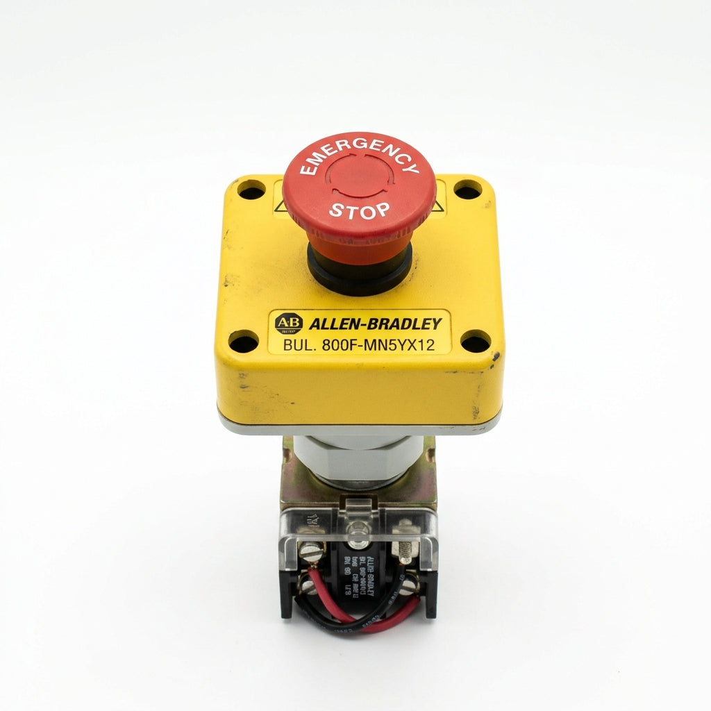 ALLEN-BRADLEY 800F-MN5YX12 BOTONES PULSADORES BOTONERAS Y ACCESORIOS