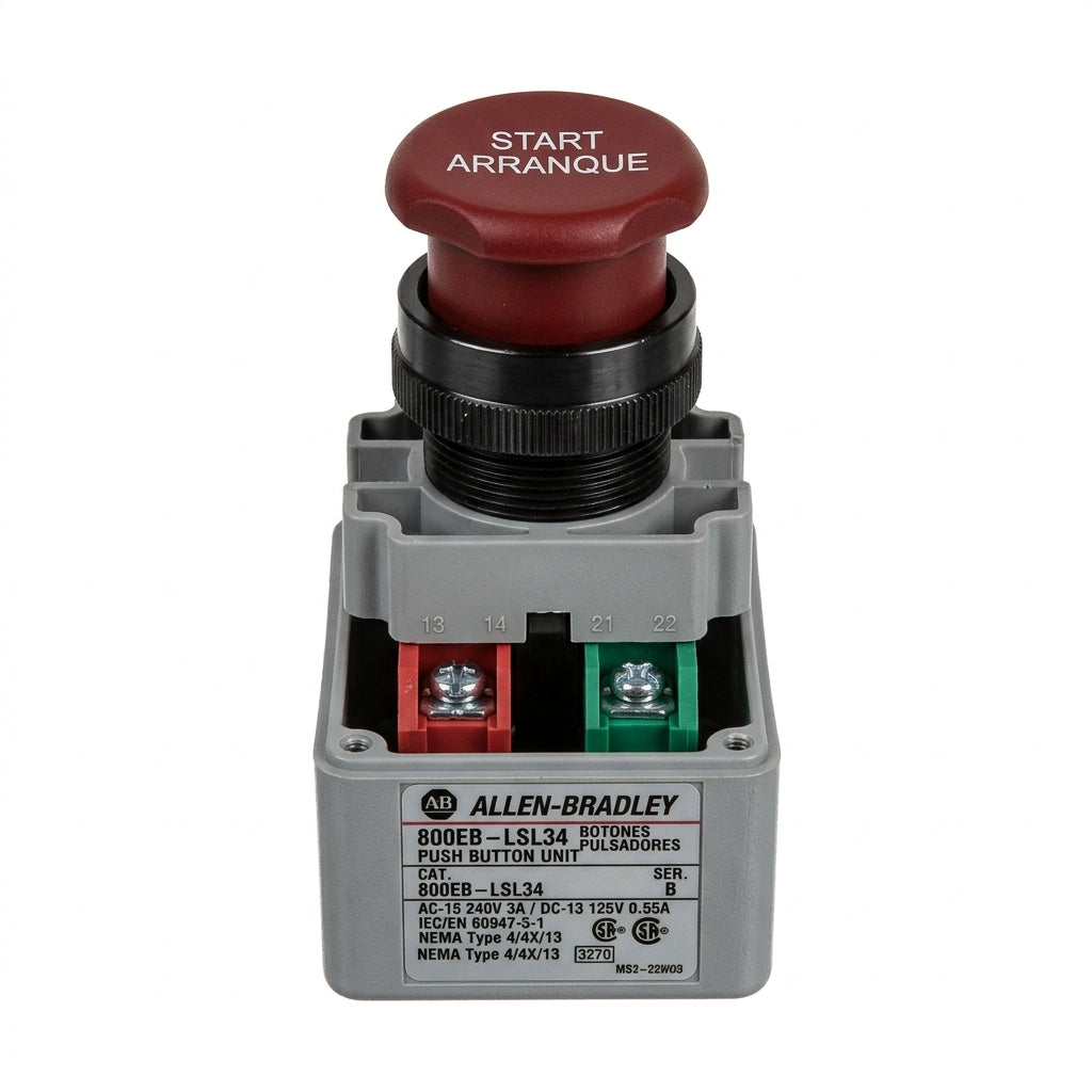 ALLEN-BRADLEY 800EB-LSL34 BOTONES PULSADORES BOTONERAS