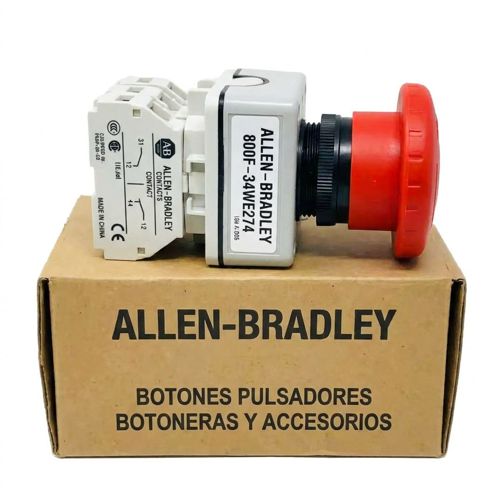 ALLEN-BRADLEY 800F-34WE274 BOTONES PULSADORES BOTONERAS Y ACCESORIOS