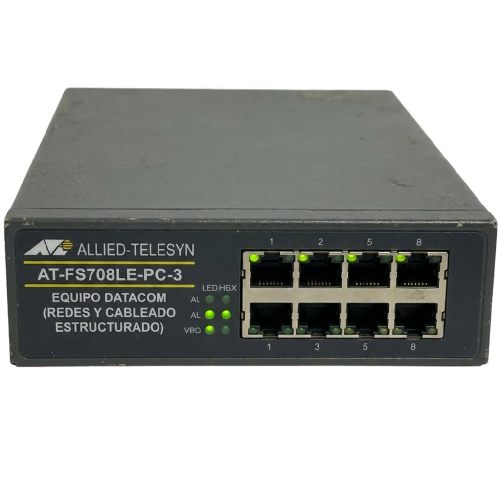 ALLIED-TELESYN AT-FS708LE-PC-3 EQUIPO DATACOM (REDES Y CABLEADO ESTRUCTURADO)