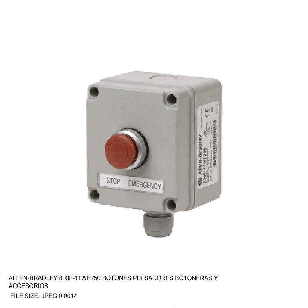 ALLEN-BRADLEY 800F-11WF250 BOTONES PULSADORES BOTONERAS Y ACCESORIOS