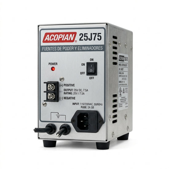 ACOPIAN 25J75 FUENTES DE PODER Y ELIMINADORES