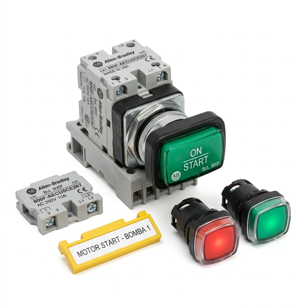 ALLEN-BRADLEY 800F-AECU5CE267 BOTONES PULSADORES BOTONERAS Y ACCESORIOS