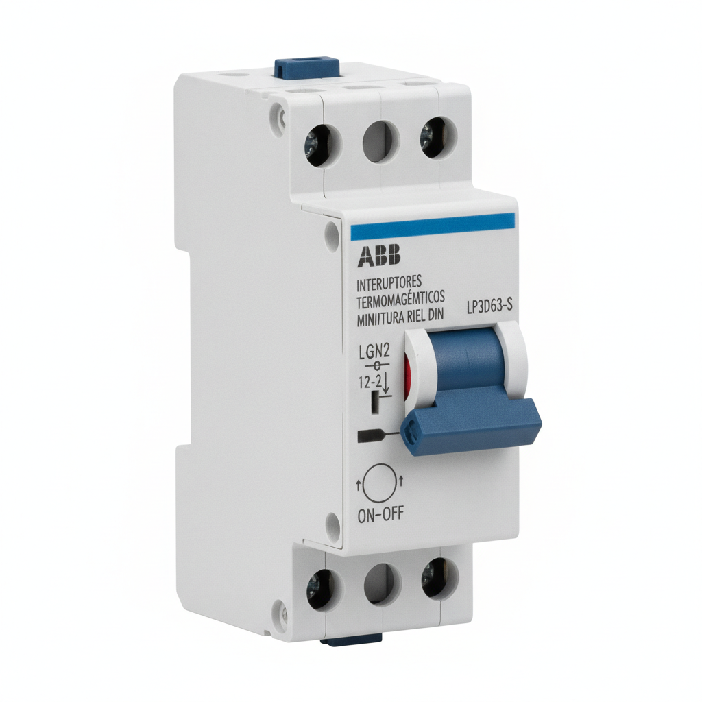 ABB LP3D63-S INTERRUPTORES TERMOMAGNETICOS MINIATURA RIEL DIN