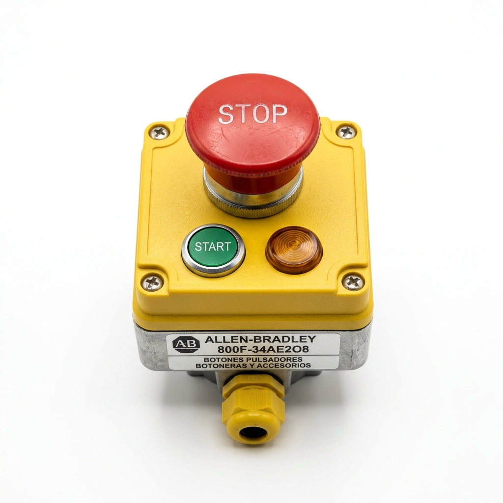 ALLEN-BRADLEY 800F-34AE2O8 BOTONES PULSADORES BOTONERAS Y ACCESORIOS