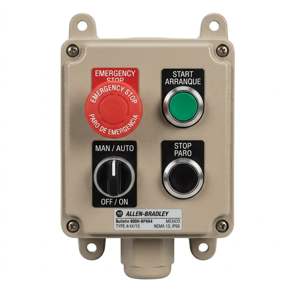 ALLEN-BRADLEY 800H-BP4A4 BOTONES PULSADORES BOTONERAS Y ACCESORIOS