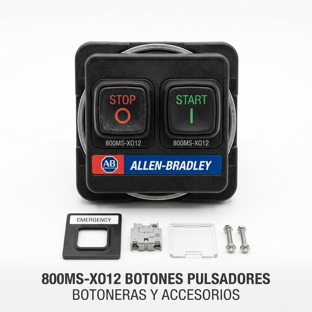 ALLEN-BRADLEY 800MS-XO12 BOTONES PULSADORES BOTONERAS Y ACCESORIOS