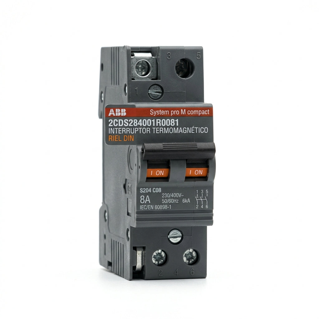 ABB 2CDS284001R0081 INTERRUPTORES TERMOMAGNETICOS MINIATURA RIEL DIN