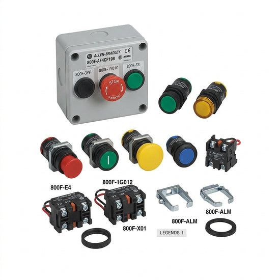 ALLEN-BRADLEY 800F-AF4CF198 BOTONES PULSADORES BOTONERAS Y ACCESORIOS