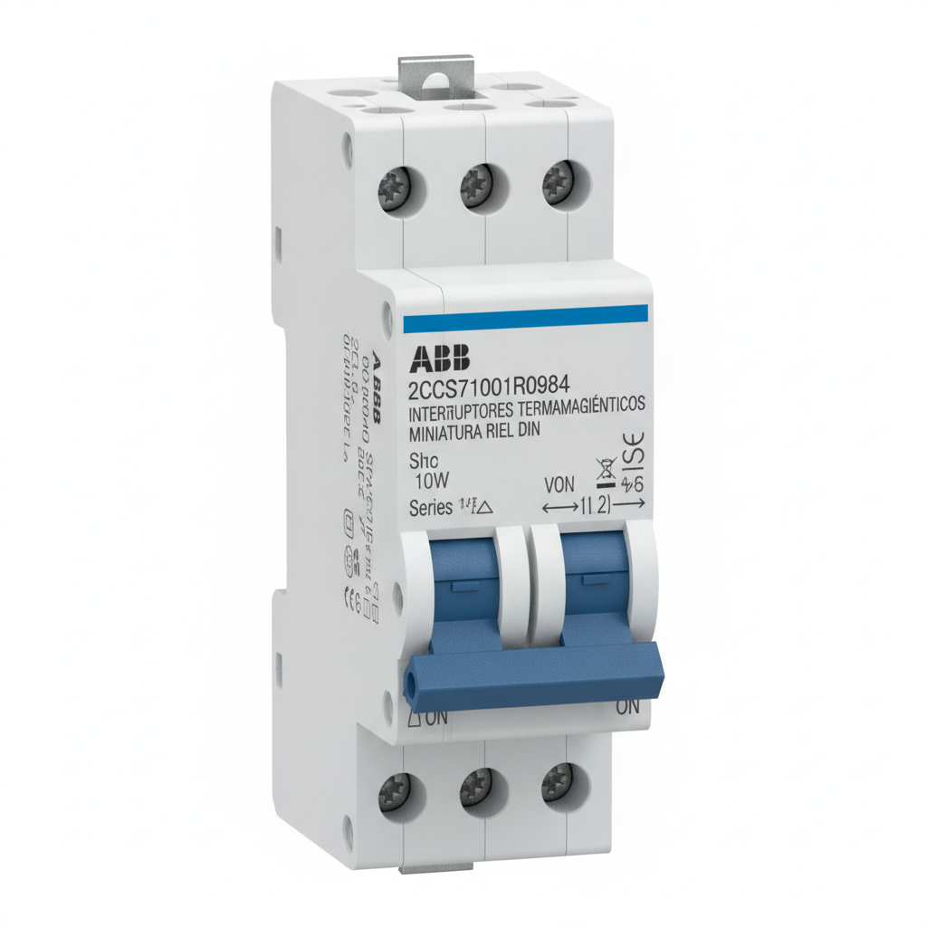 ABB 2CCS571001R0984 INTERRUPTORES TERMOMAGNETICOS MINIATURA RIEL DIN