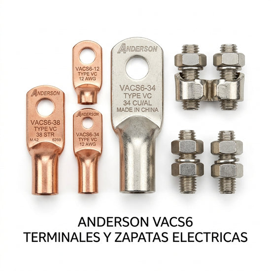 ANDERSON VACS6 TERMINALES Y ZAPATAS ELECTRICAS