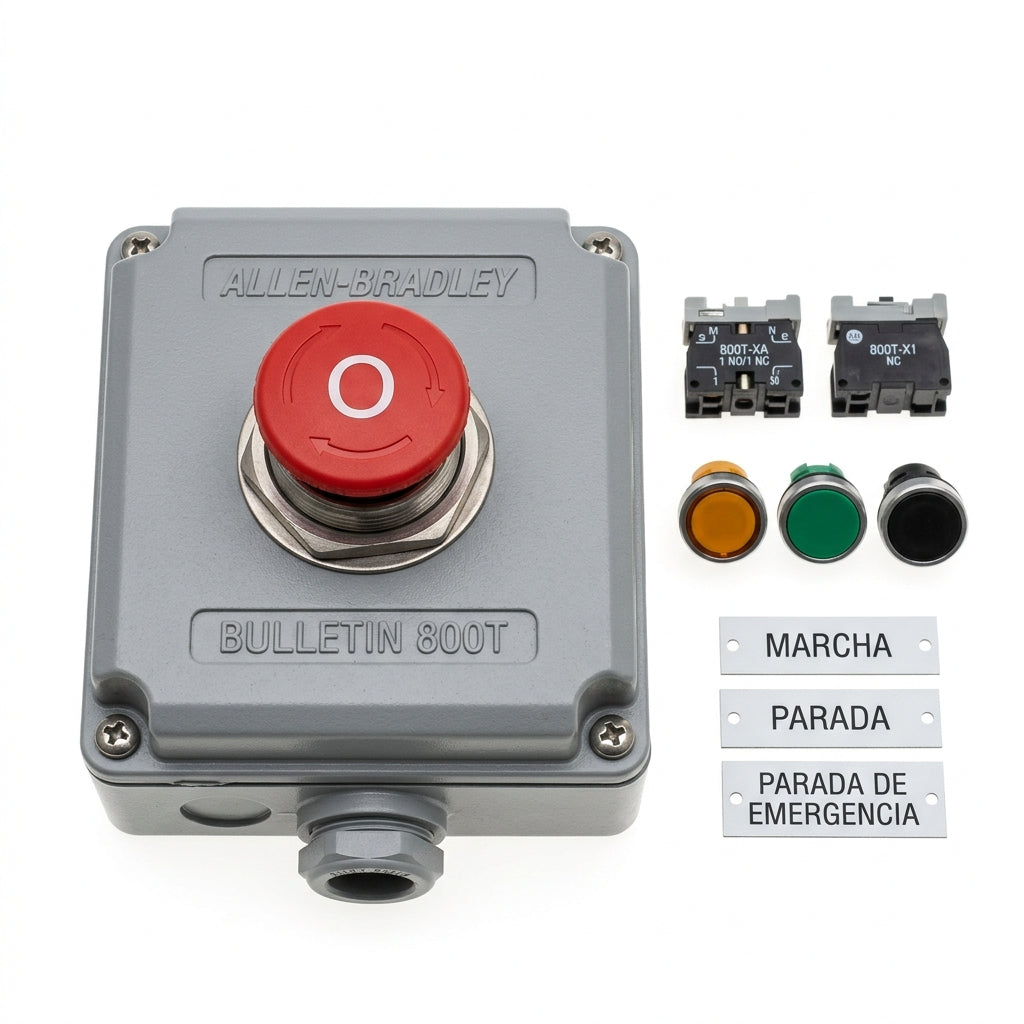 ALLEN-BRADLEY 800T-PM16RX BOTONES PULSADORES BOTONERAS Y ACCESORIOS