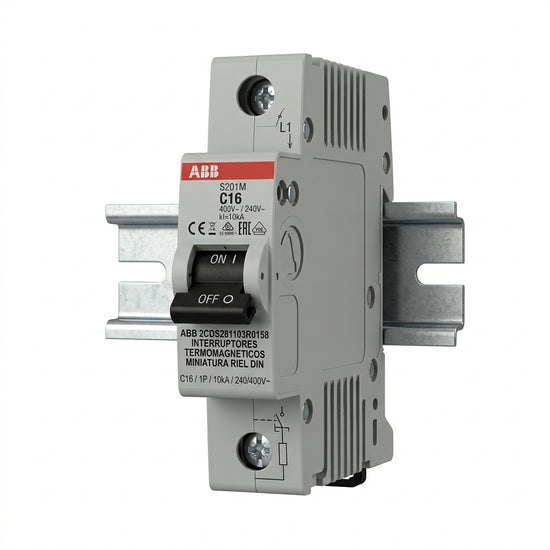 ABB 2CDS281103R0158 INTERRUPTORES TERMOMAGNETICOS MINIATURA RIEL DIN