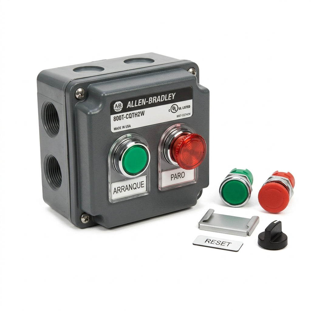 ALLEN-BRADLEY 800T-CQTH2W BOTONES PULSADORES BOTONERAS Y ACCESORIOS