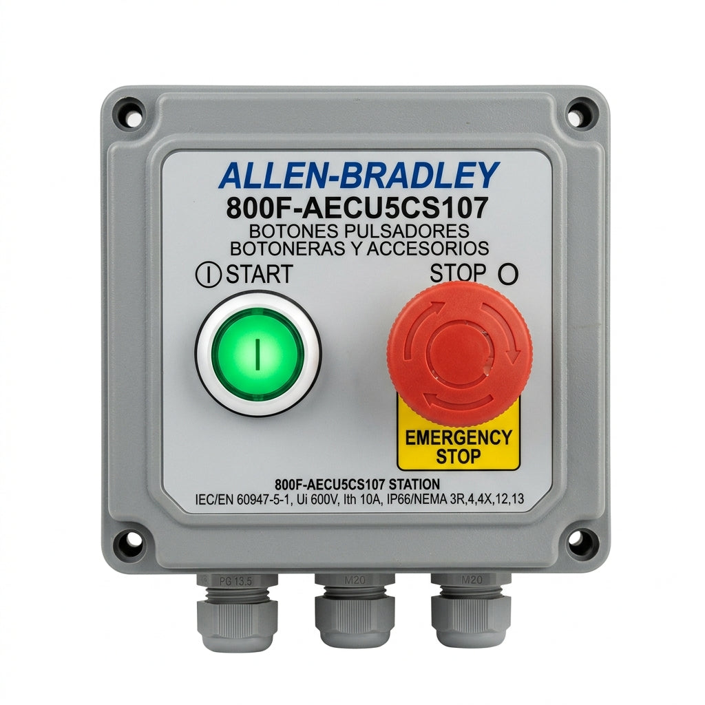 ALLEN-BRADLEY 800F-AECU5CS107 BOTONES PULSADORES BOTONERAS Y ACCESORIOS