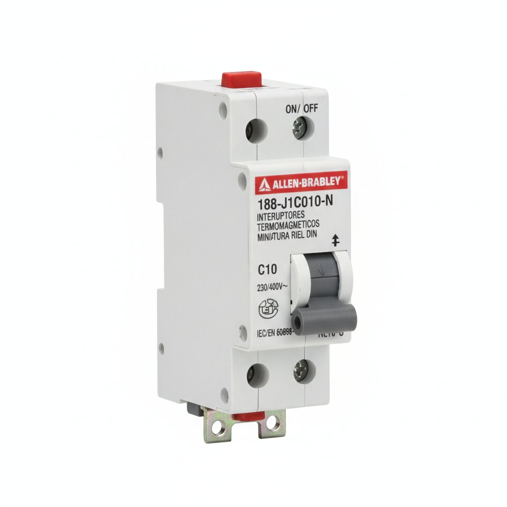 ALLEN-BRADLEY 188-J1C010-N INTERRUPTORES TERMOMAGNETICOS MINIATURA RIEL DIN