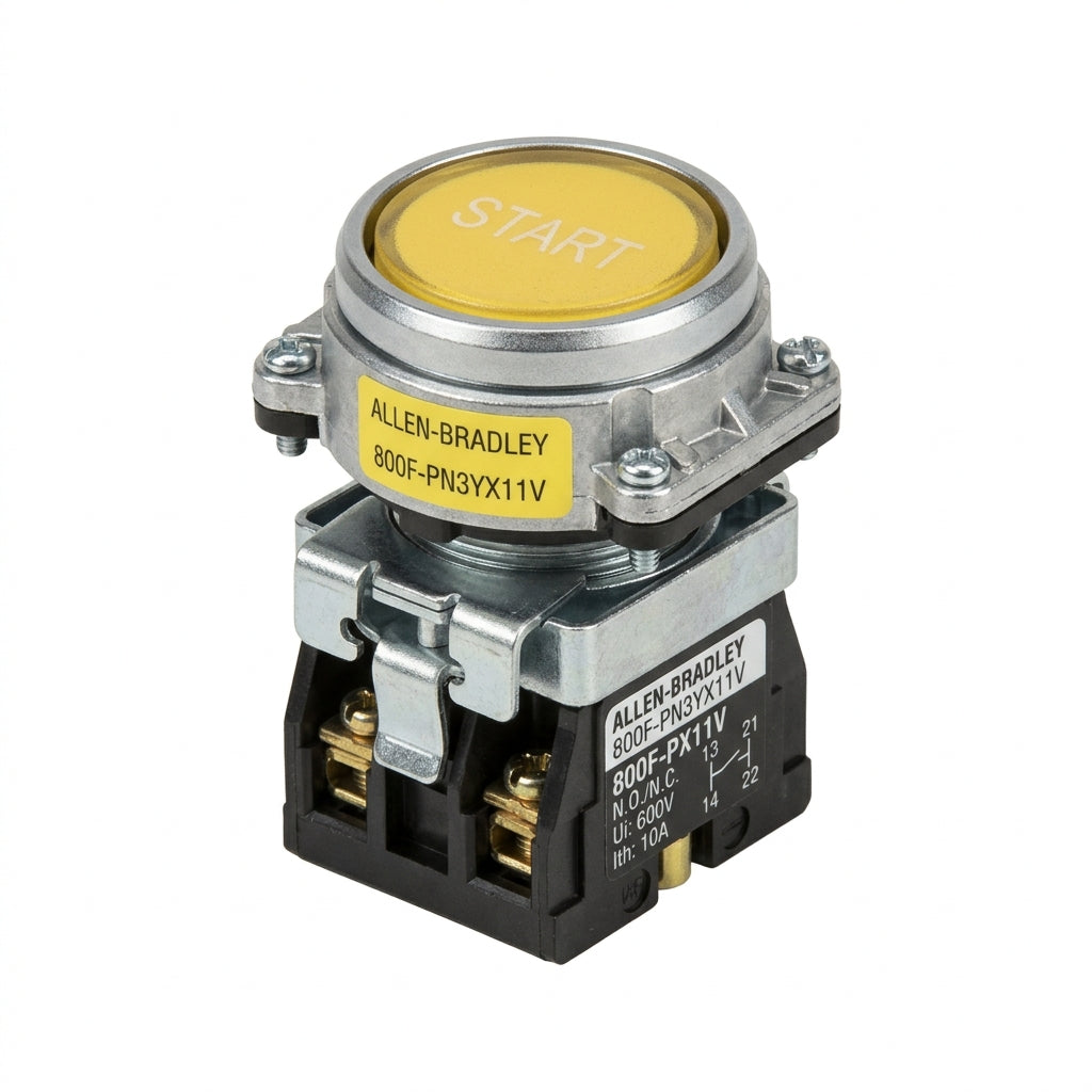 ALLEN-BRADLEY 800F-PN3YX11V BOTONES PULSADORES BOTONERAS Y ACCESORIOS