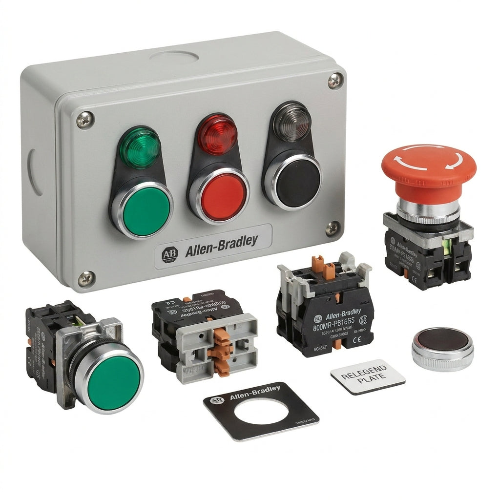 ALLEN-BRADLEY 800MR-PB16GS BOTONES PULSADORES BOTONERAS Y ACCESORIOS