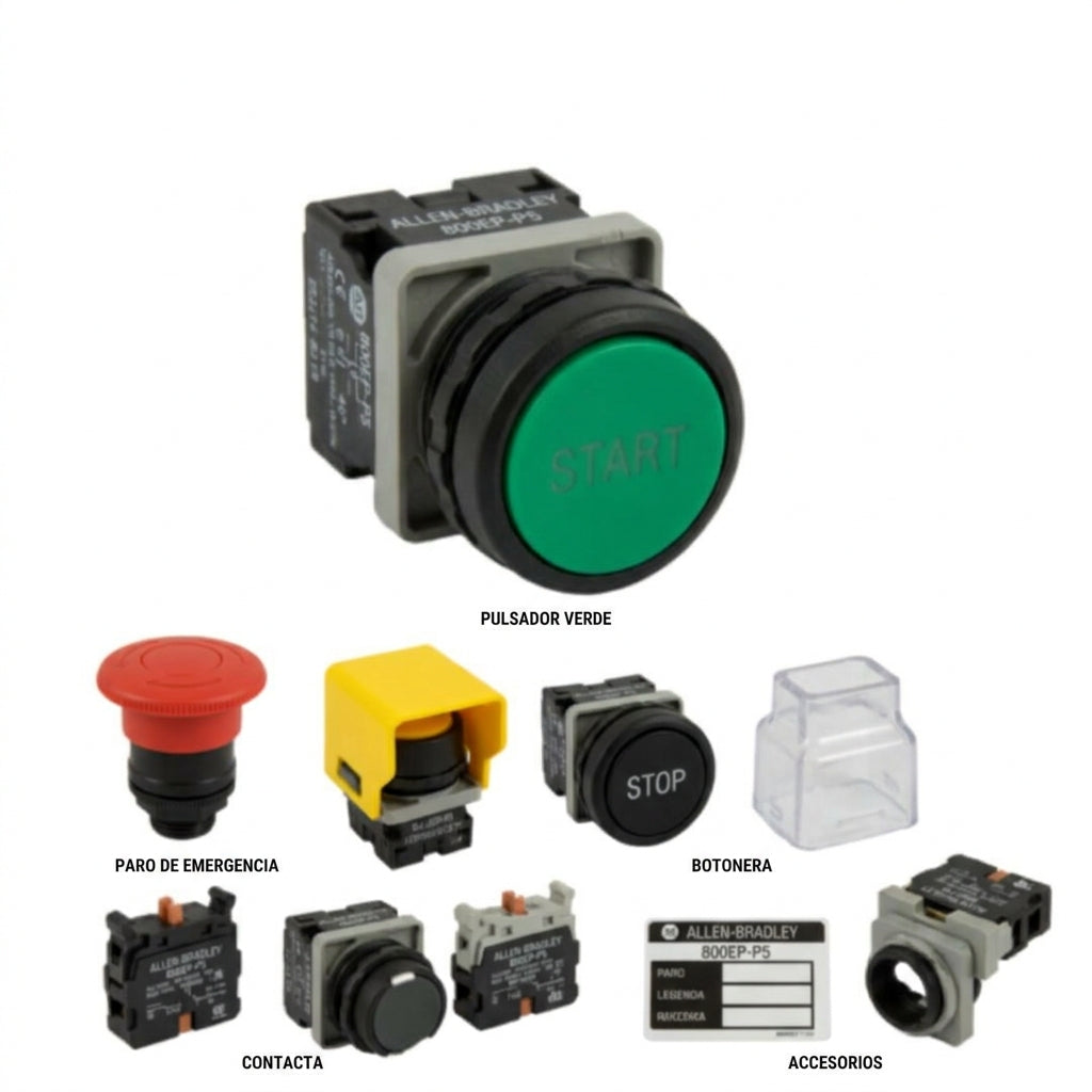 ALLEN-BRADLEY 800EP-P5 BOTONES PULSADORES BOTONERAS Y ACCESORIOS