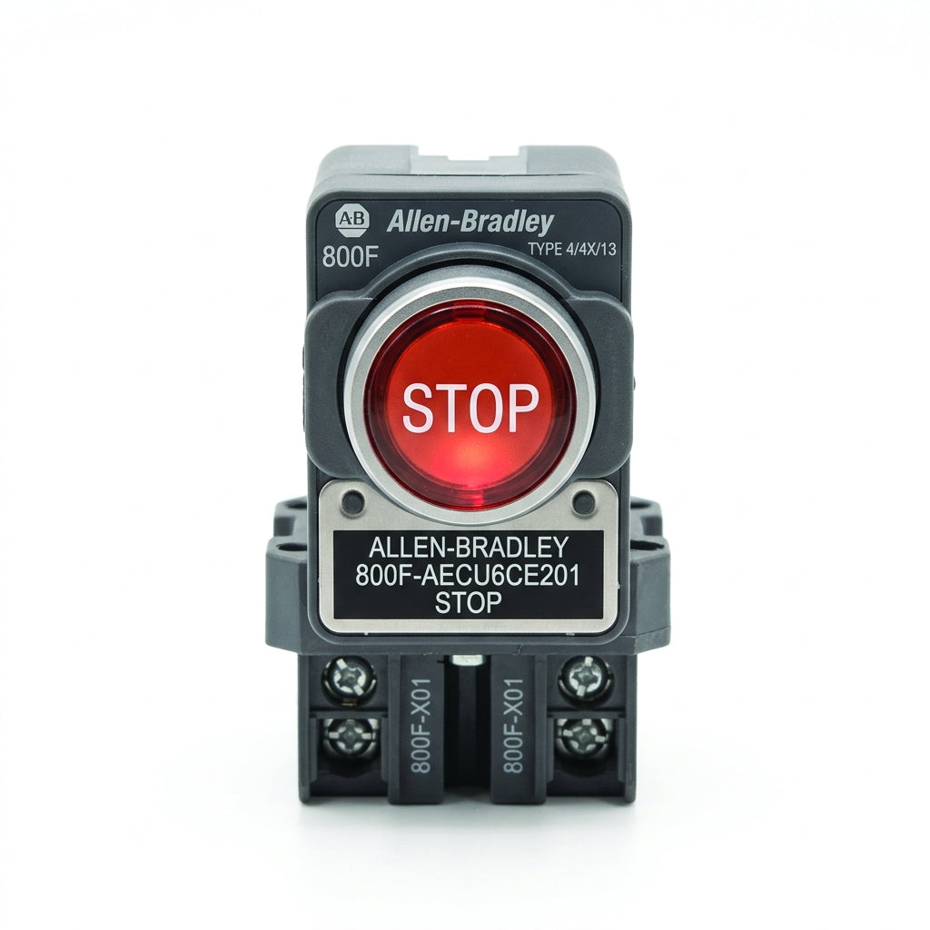ALLEN-BRADLEY 800F-AECU6CE201 BOTONES PULSADORES BOTONERAS Y ACCESORIOS