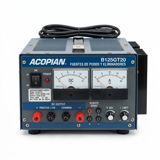ACOPIAN B125GT20 FUENTES DE PODER Y ELIMINADORES