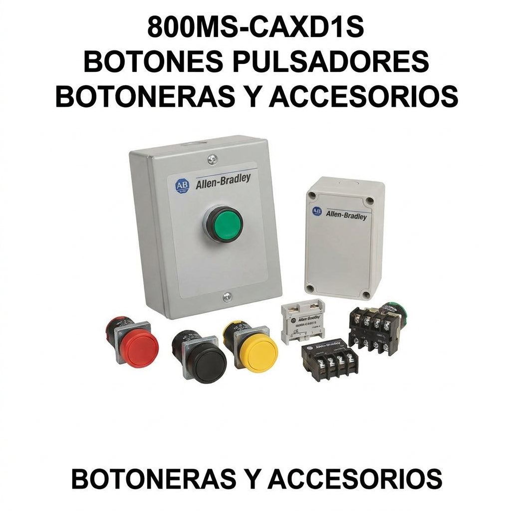 ALLEN-BRADLEY 800MS-CAXD1S BOTONES PULSADORES BOTONERAS Y ACCESORIOS