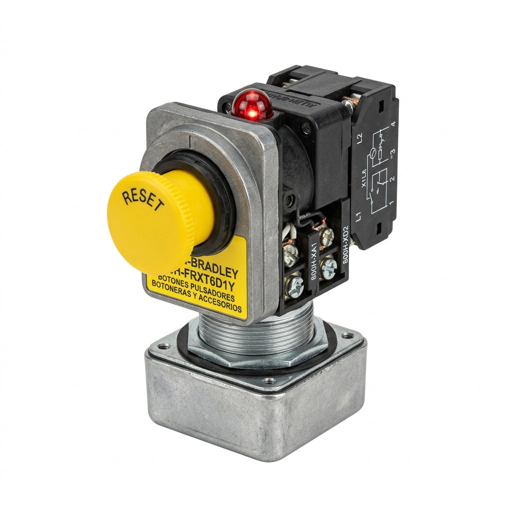 ALLEN-BRADLEY 800H-FRXT6D1Y BOTONES PULSADORES BOTONERAS Y ACCESORIOS