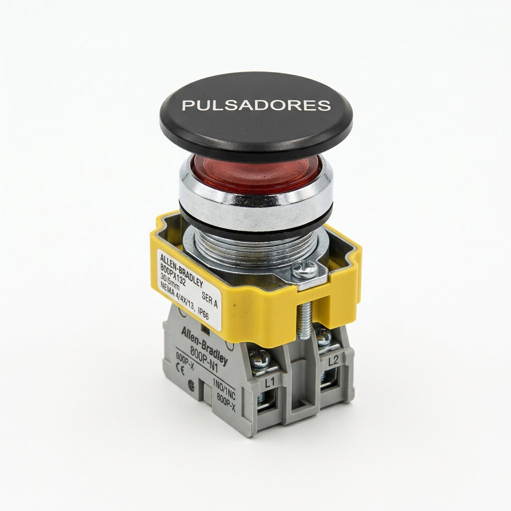 ALLEN-BRADLEY 800PX132 BOTONES PULSADORES BOTONERAS Y ACCESORIOS