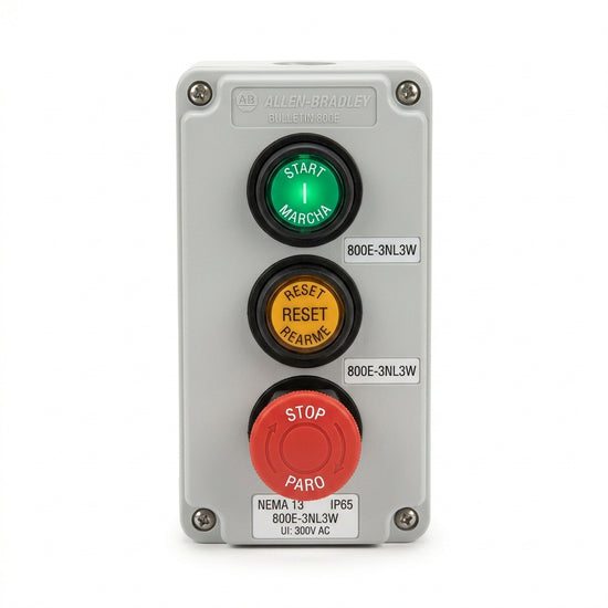 ALLEN-BRADLEY 800E-3NL3W BOTONES PULSADORES BOTONERAS