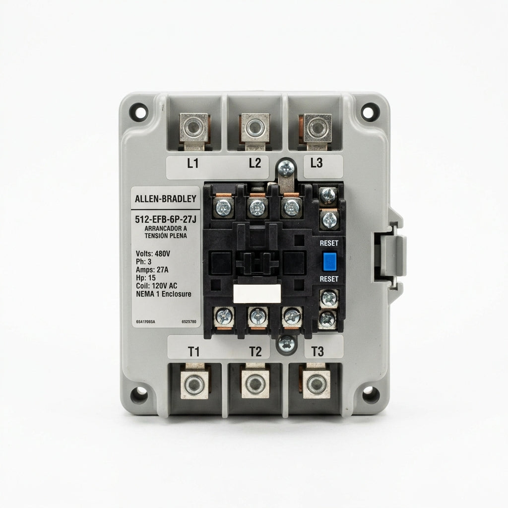 ALLEN-BRADLEY 512-EFB-6P-27J ARRANCADORES A TENSION PLENA