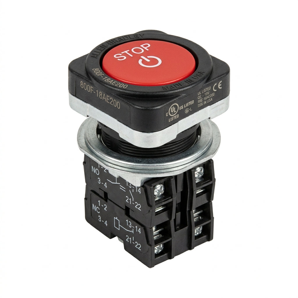 ALLEN-BRADLEY 800F-18AE200 BOTONES PULSADORES BOTONERAS Y ACCESORIOS