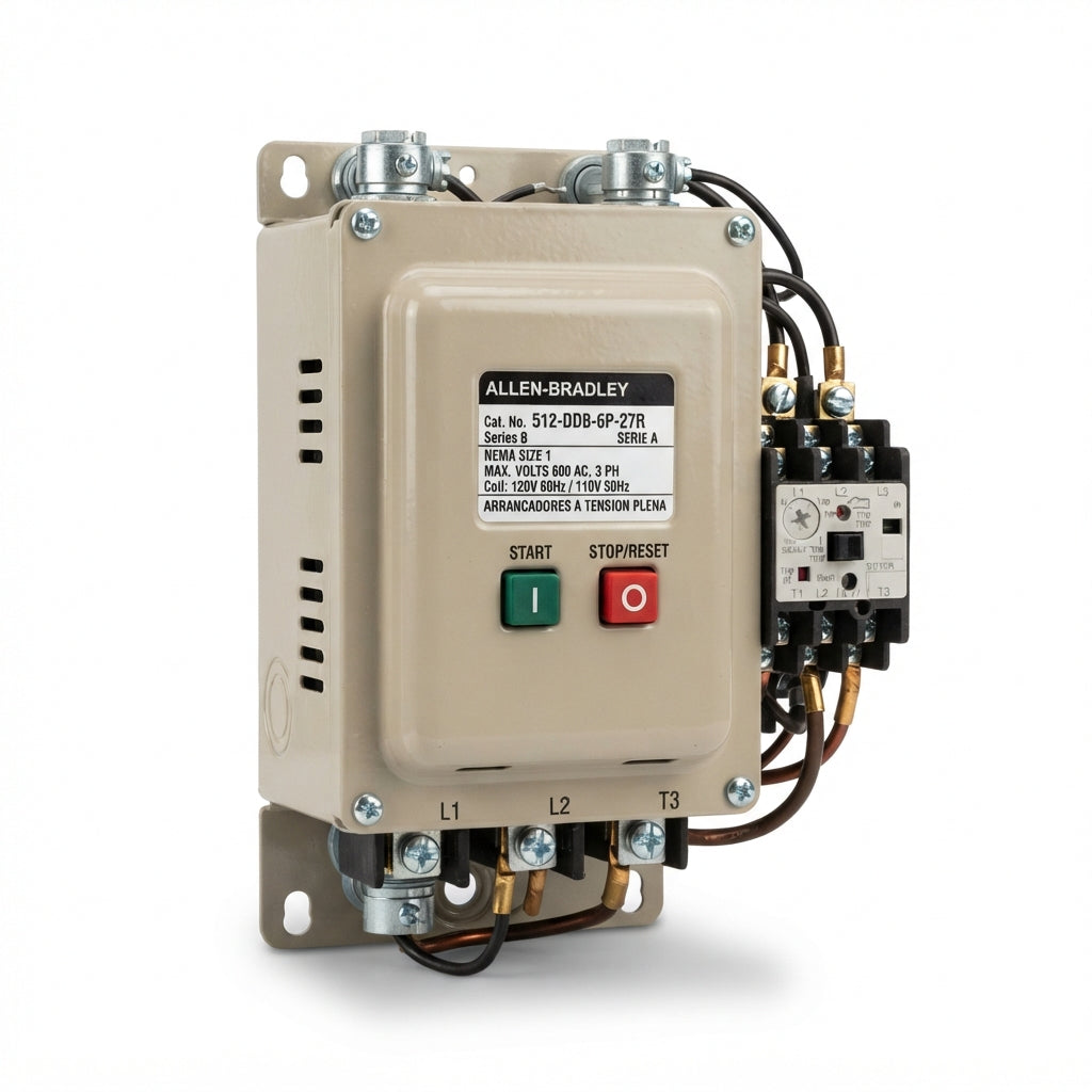 ALLEN-BRADLEY 512-DDB-6P-27R ARRANCADORES A TENSION PLENA