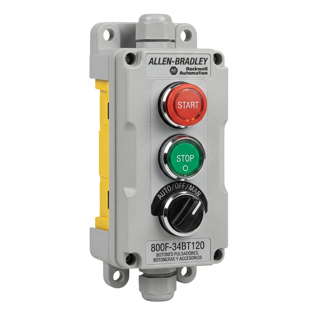 ALLEN-BRADLEY 800F-34BT120 BOTONES PULSADORES BOTONERAS Y ACCESORIOS
