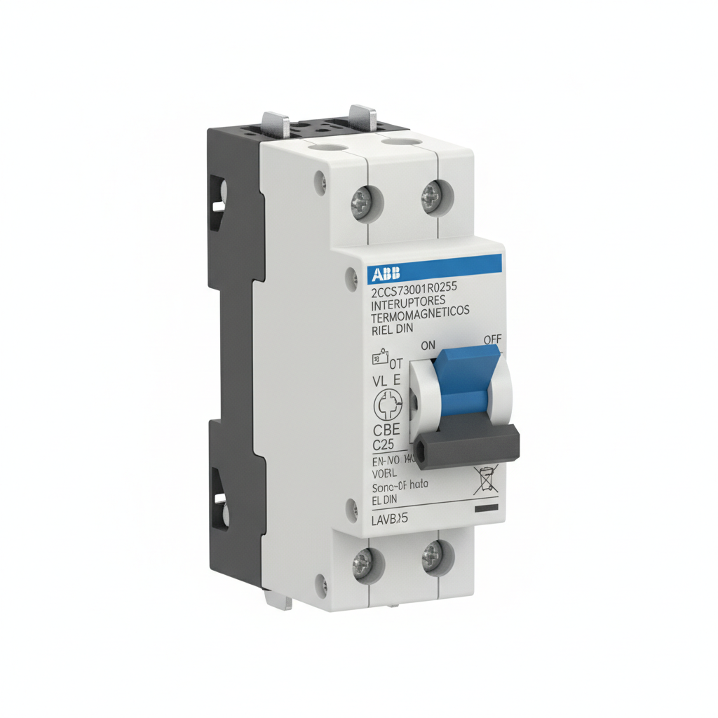 ABB 2CCS573001R0255 INTERRUPTORES TERMOMAGNETICOS MINIATURA RIEL DIN